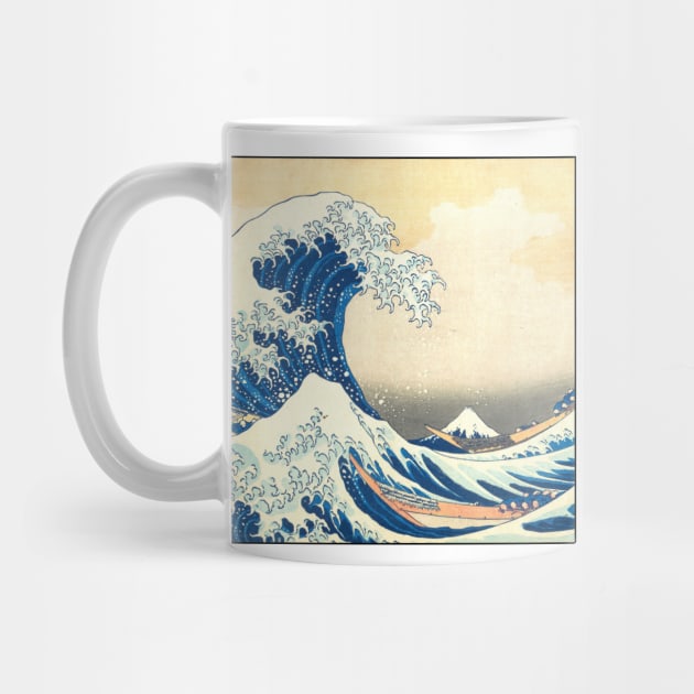 The Big Great Wave Off Hokusai Japanese Katsushika Kanagawa by CONCEPTDVS